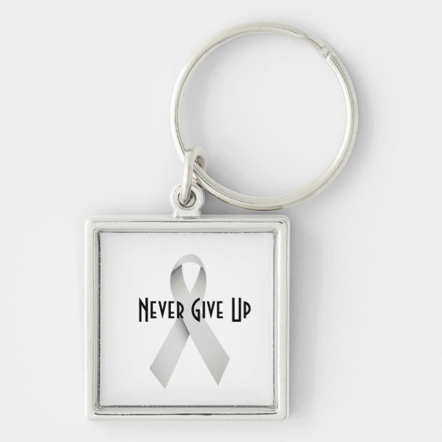 Never give up key ring (Front)