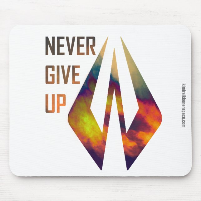 Never Give Up - Kimi Raikkonen Mouse Mat (Front)