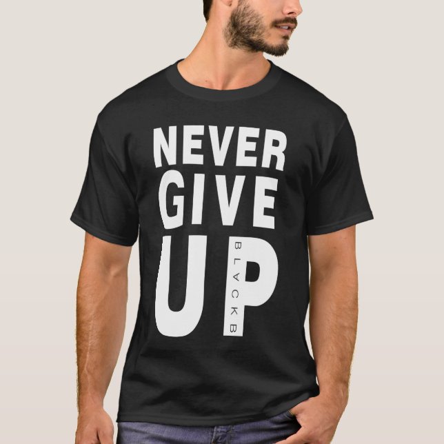 Never Give Up , Mohammed Salah , champions league T-Shirt (Front)
