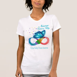 Never Give Up Polycystic Kidney Disease Awareness T-Shirt