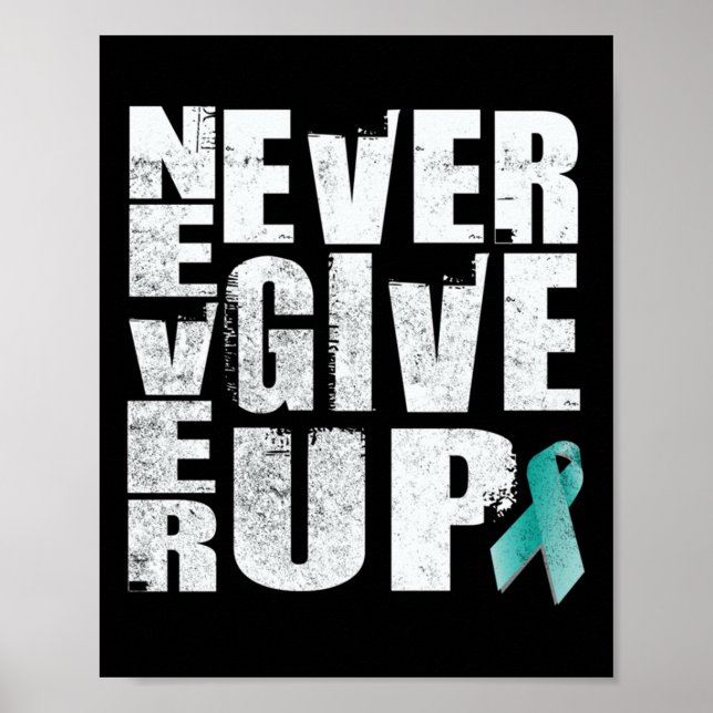 Never Give Up - Ptsd Mental Health Awareness Long  Poster (Front)