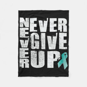 Never Give Up - Ptsd Mental Health Awareness Premi Fleece Blanket