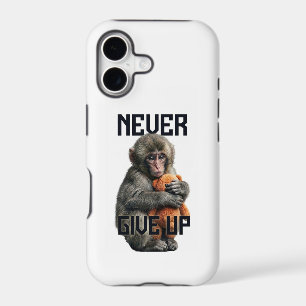 Never Give Up - Resilient Baby Monkey with Teddy B