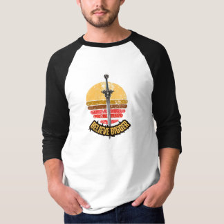 Never Give Up Sunset Adventure Baseball Raglan  T-Shirt