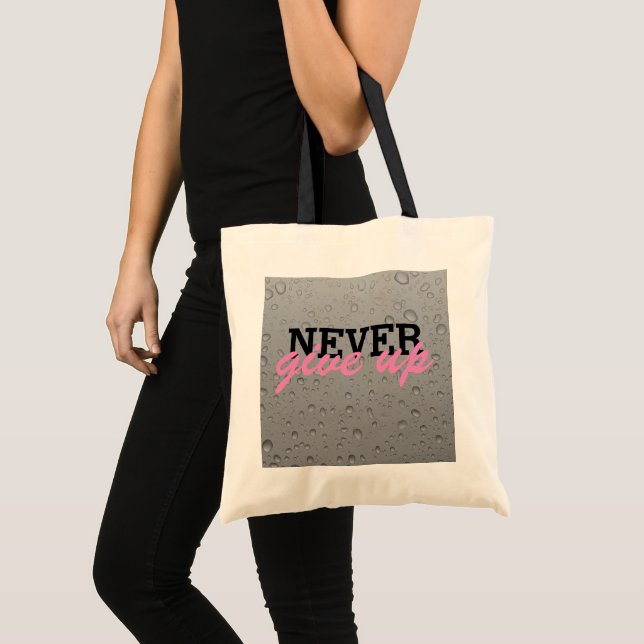 Never give up tote bag (Front (Product))