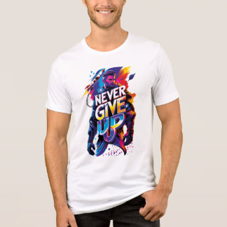 Never Give Up Tri-Blend Shirt