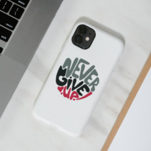 Never Give Up - Uplifting Inspiring White Case-Mate iPhone Case