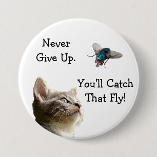 Never Give Up, Youll Catch that Fly Button