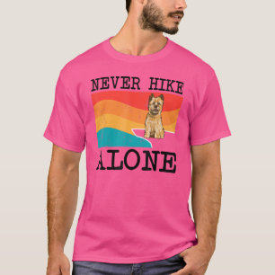 Never Hike Alone Cairn Terrier Graphic Hiking T-Shirt