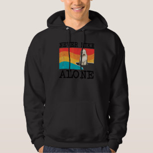 Never Hike Alone Old English Sheepdog Graphic Hiki Hoodie