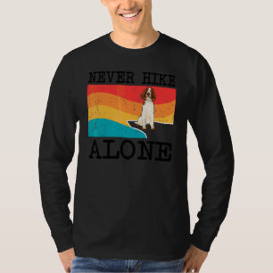 Never Hike Alone Welsh Springer Spaniel Graphic Hi T-Shirt