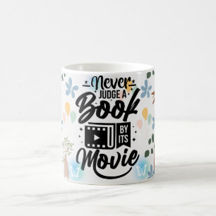 never judge a book by its movie coffee mug