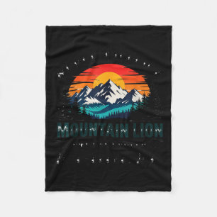 Never Killed A Mountain Lion But Choked A Cougar P Fleece Blanket