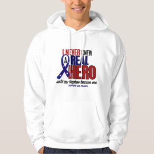Never Knew A Hero 2 Nephew (Support Our Troops) Hoodie