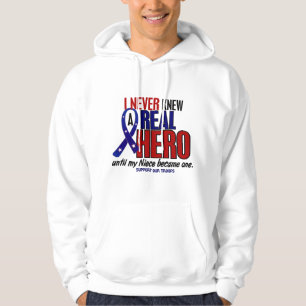 Never Knew A Hero 2 Niece (Support Our Troops) Hoodie