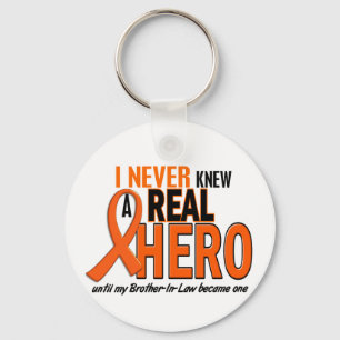 Never Knew A Hero 2 ORANGE (Brother-In-Law) Key Ring