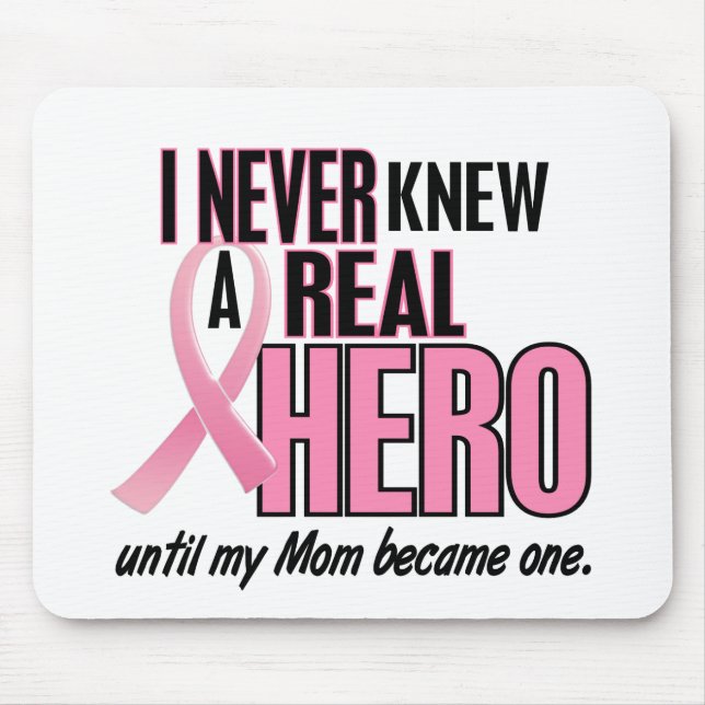 Never Knew A Hero 2 PINK (Mum) Mouse Mat (Front)
