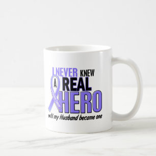 Never Knew A Hero Husband Oesophageal Cancer Coffee Mug