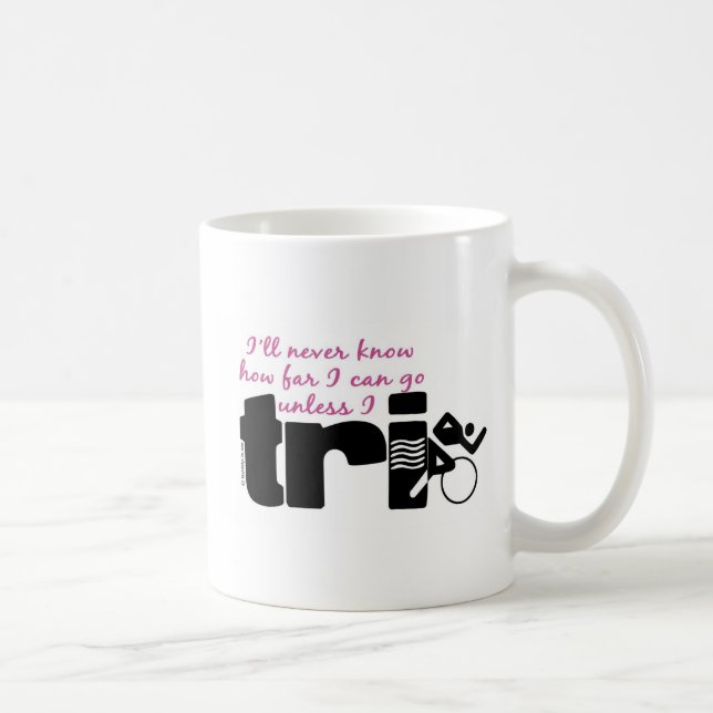 Never Know Unless I TrI - Script Coffee Mug (Right)