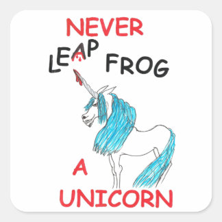 never leapfrog a unicorn stickers