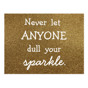 Gold Quotes And Sayings Cards | Zazzle UK