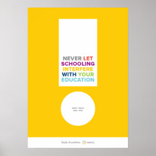 Never Let Schooling Poster