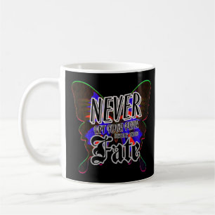 Never Let Your Fear Decide Your Fate Motivational Coffee Mug