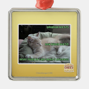 Never living in a cage again metal tree decoration