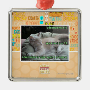 Never living in a cage again metal tree decoration