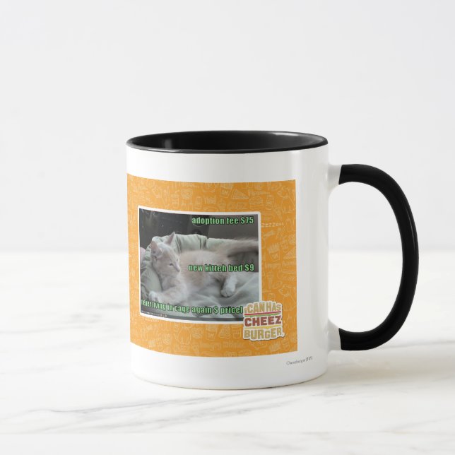 Never living in a cage again mug (Right)