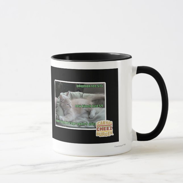 Never living in a cage again mug (Right)