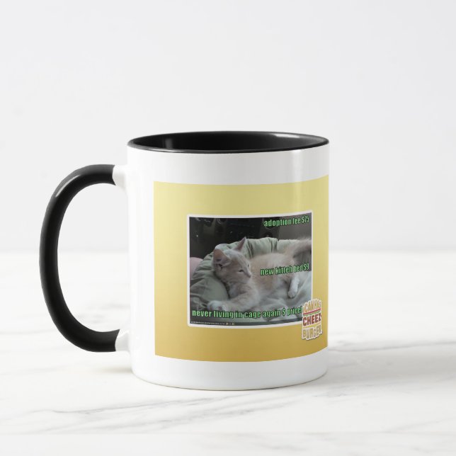 Never living in a cage again mug (Left)