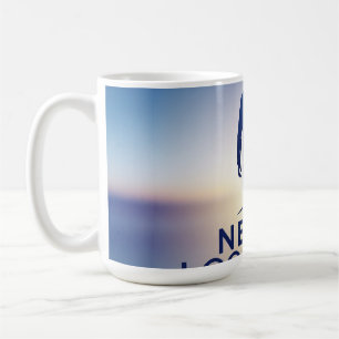 Never Look Back Logo: Embracing the Future Coffee Mug