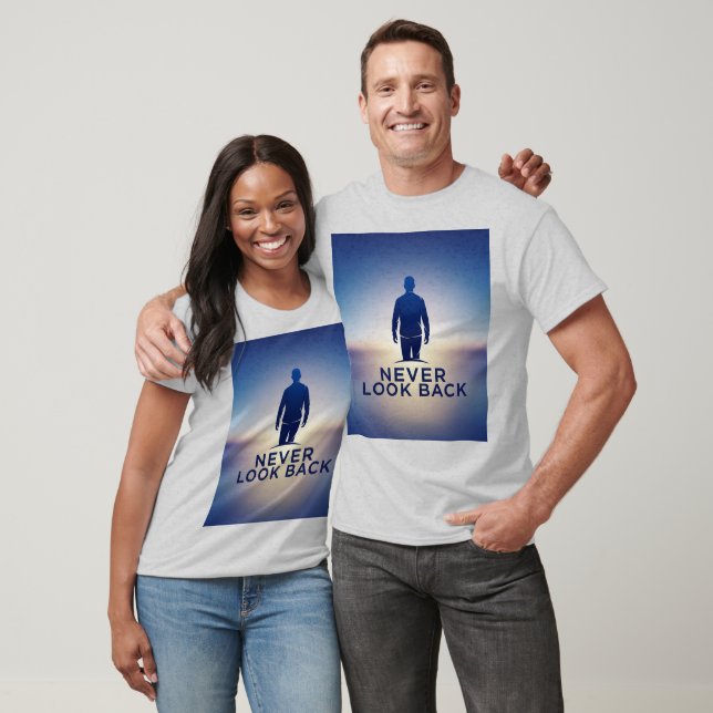 Never Look Back Logo: Embracing the Future T-Shirt (Unisex)