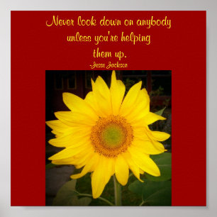 Never look down...Quote Poster-Jesse Jackson Poster