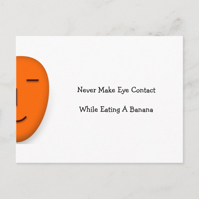 Never Make Eye... - Send a Smile - Funny Postcard (Front)