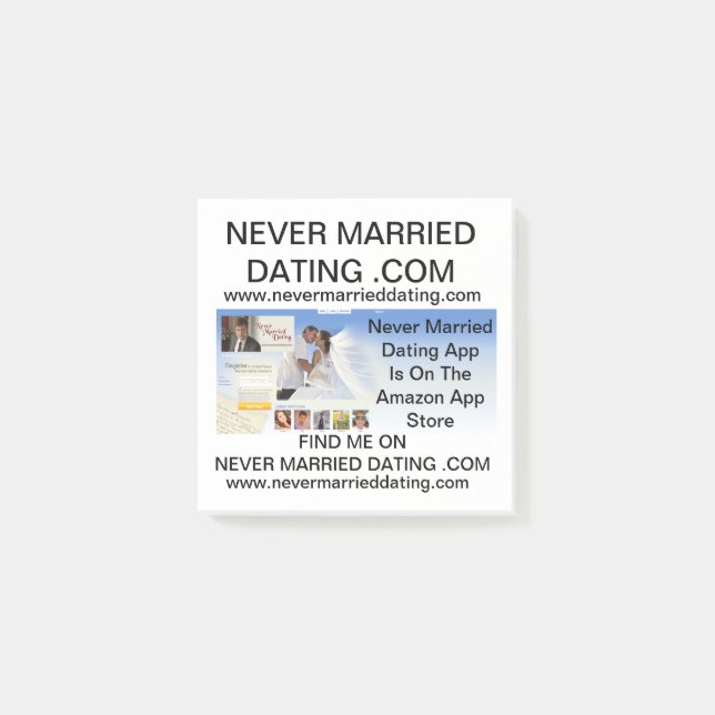 Never Married Dating Post It Notes (Front)