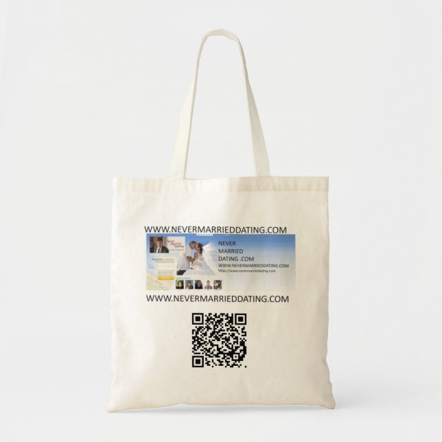 Never Married Dating Valentines Day Tote Bag (Front)