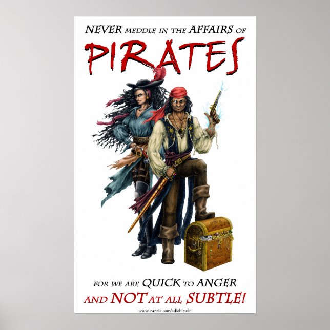 Never Meddle with Pirates Poster (Front)