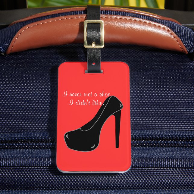 Never met a Shoe Luggage Tag (Front Insitu 2)