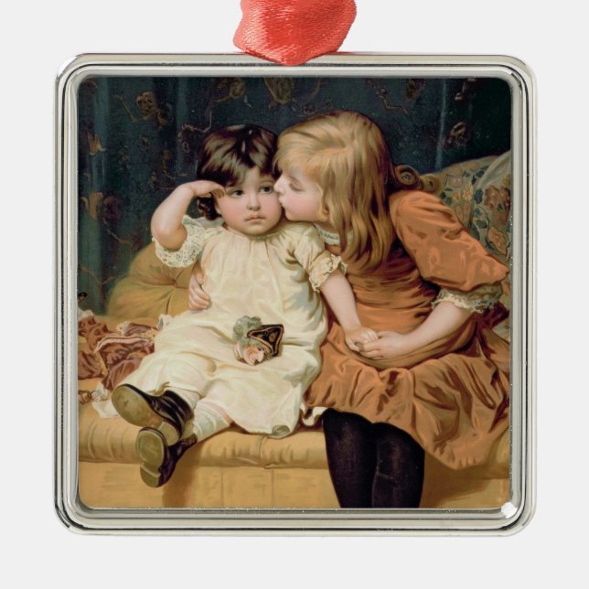 Never Mind (by Frederick Morgan) Metal Tree Decoration (Front)