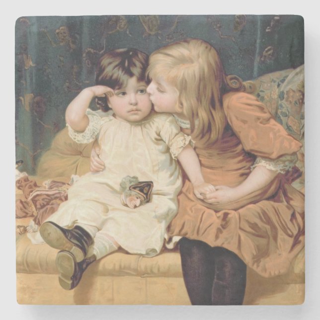 Never Mind (by Frederick Morgan) Stone Coaster (Front)