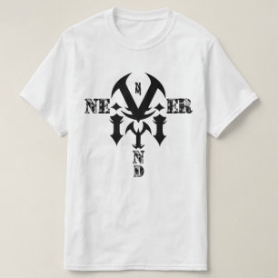 Never Mind Military Action Camouflage B/W Rocker T-Shirt