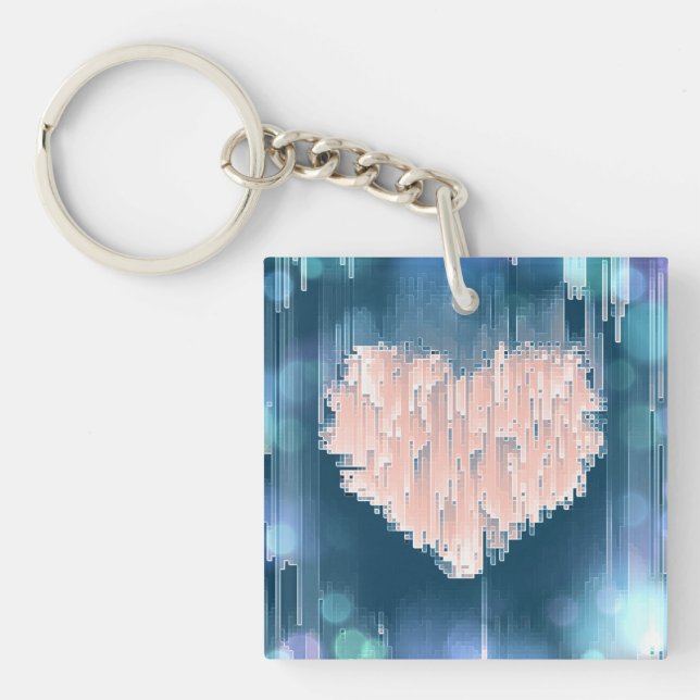 Never Mind This Heart Key Ring (Front)