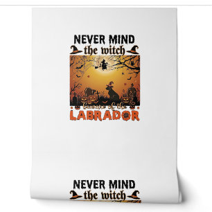 Never Mind Witch Beware Labrador Halloween Dog Pum Wallpaper