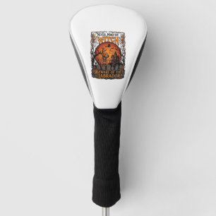 Never Mind Witch Beware Labrador Halloween Haunted Golf Head Cover
