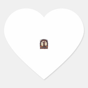 Never Mind Witch Beware Labrador Retriever Hallowe Heart Sticker