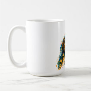 Never Nap Alone Sleeping Tabby Cat Golden Paw Prin Coffee Mug