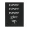 Never, Never Give Up