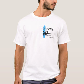 Never Off Duty - Thin Blue Line T-Shirt